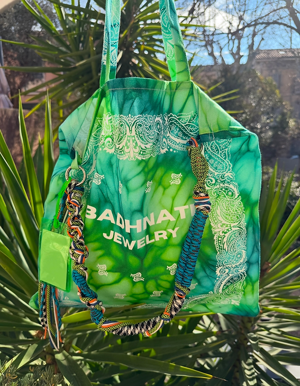 Πράσινη τζιν πάνινη τσάντα - Andreakou Concept Store