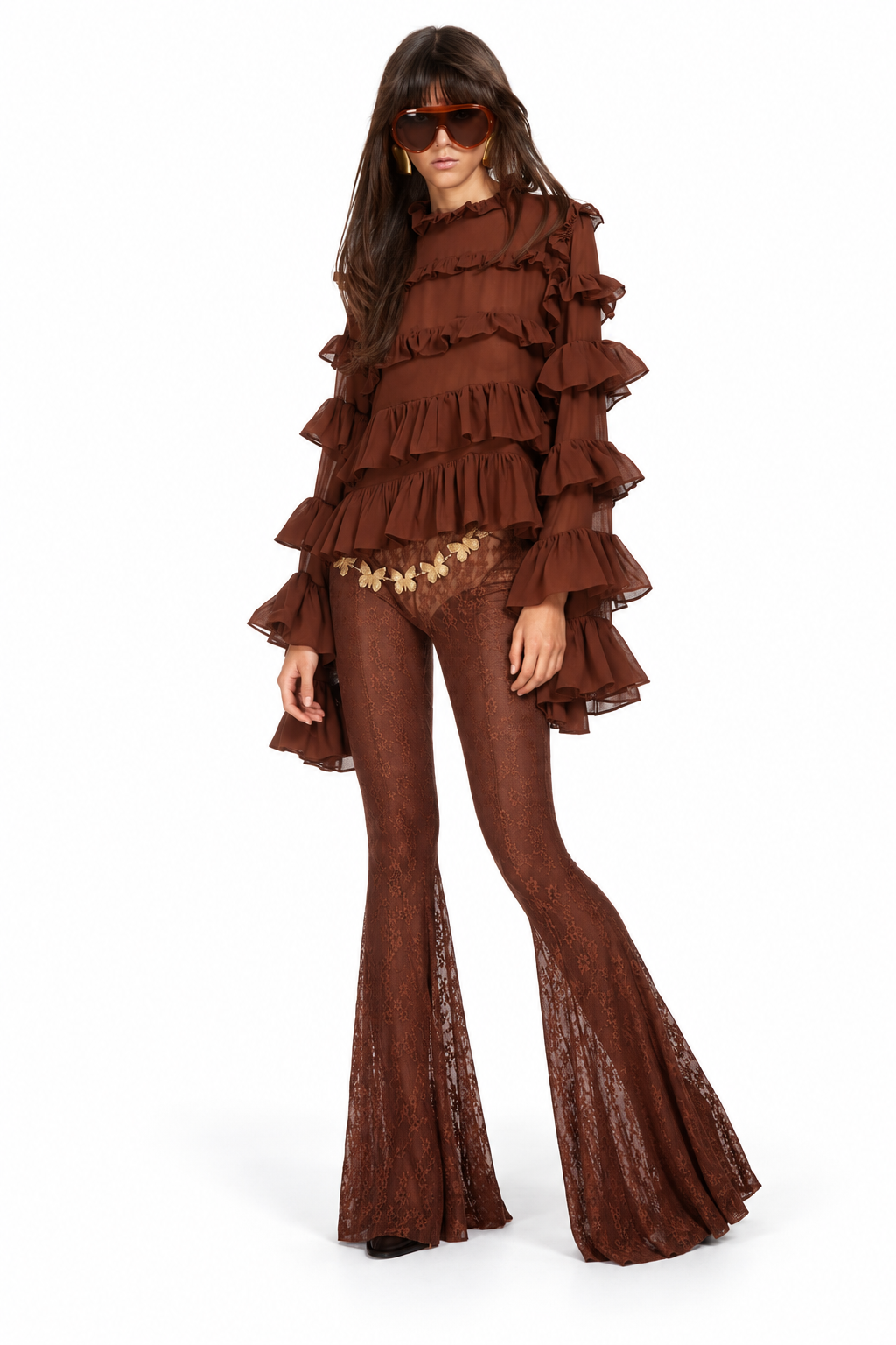 Odi Odi Olgiate flared trousers – alternate view