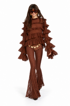Odi Odi Olgiate flared trousers – back view