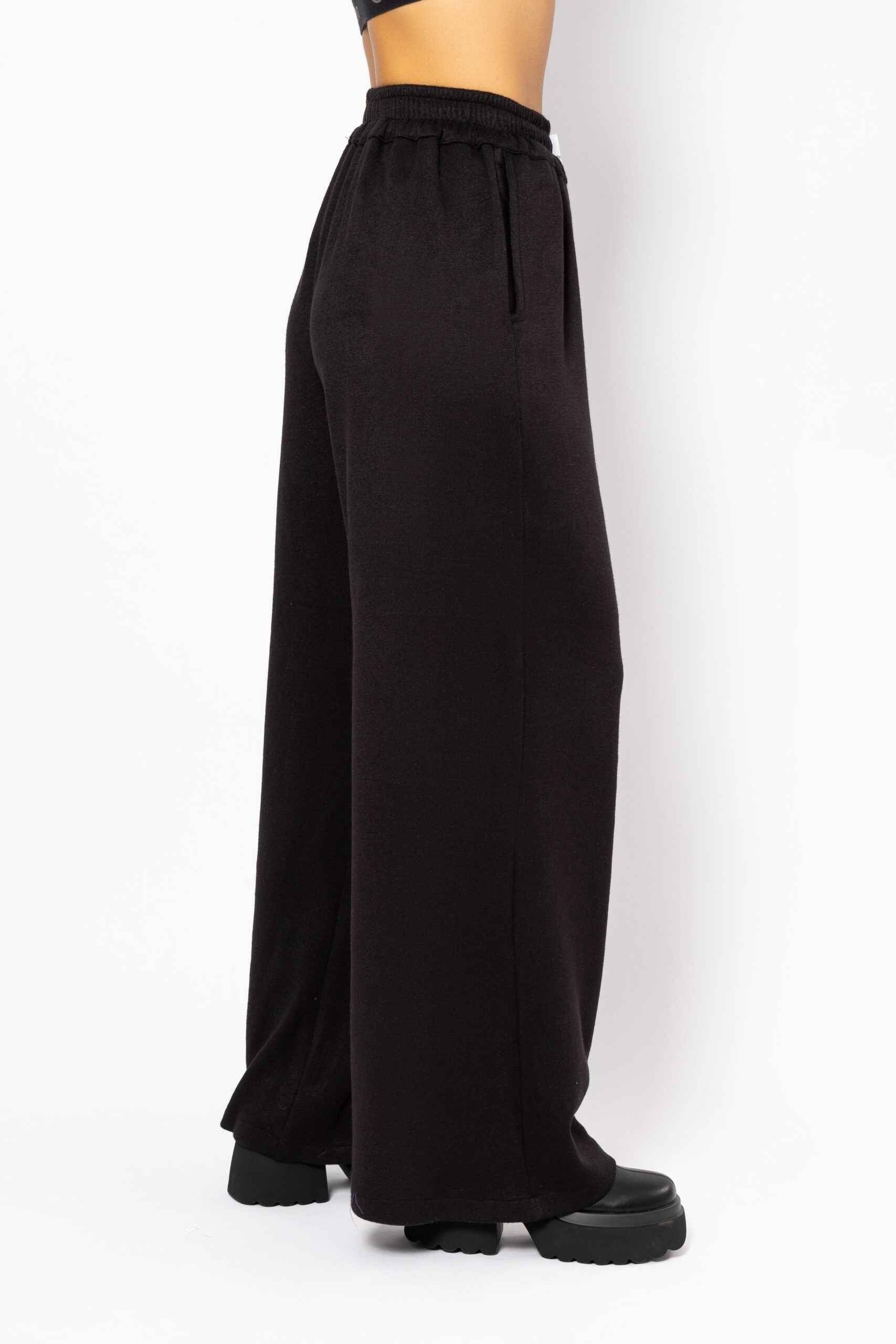 Knitted Black Trousers
