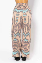 Patterned pants on a white background