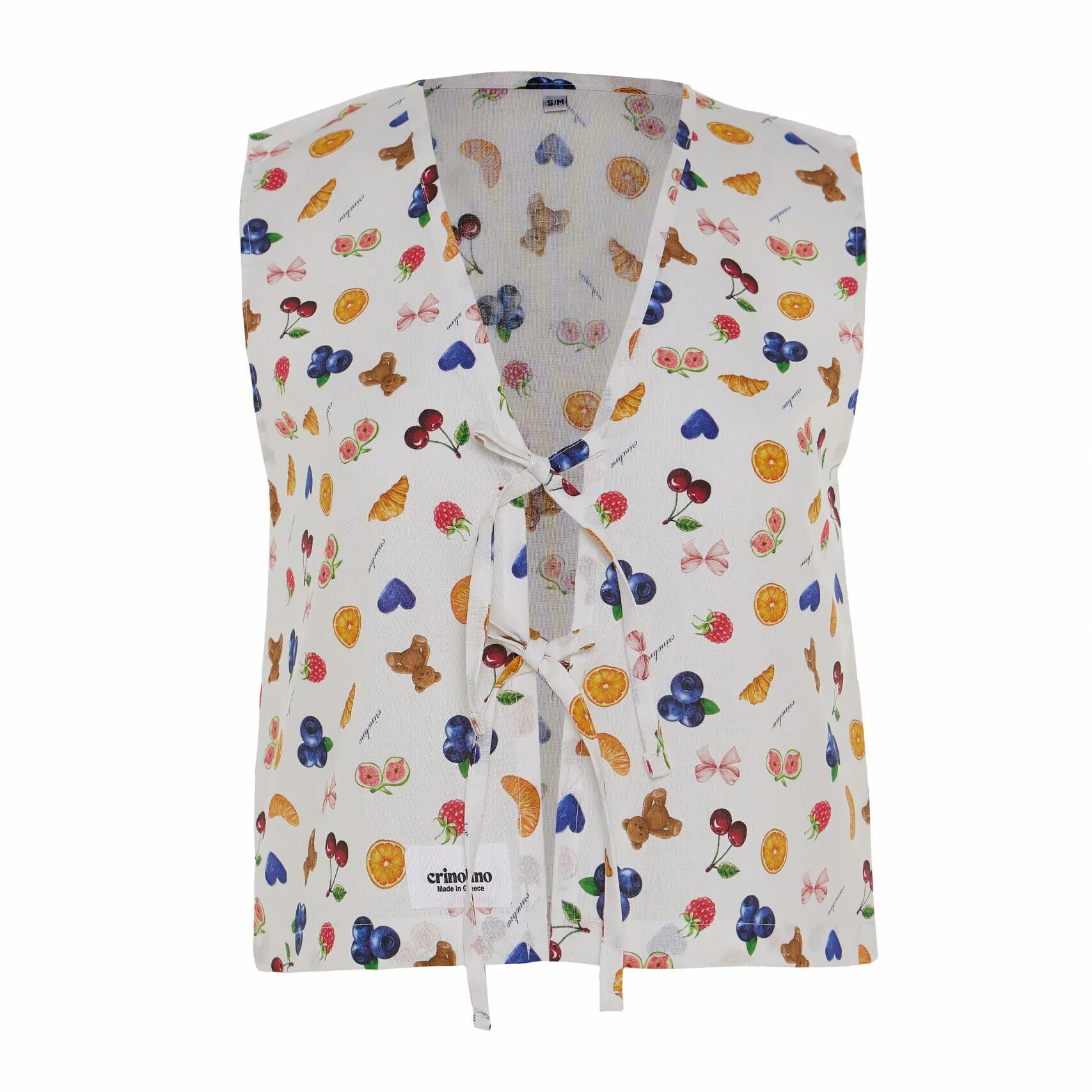 SUNDAY BRUNCH Sleeveless Shirt - Andreakou Concept Store