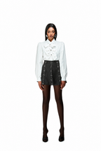 AIETE Bow-Detail White Blouse