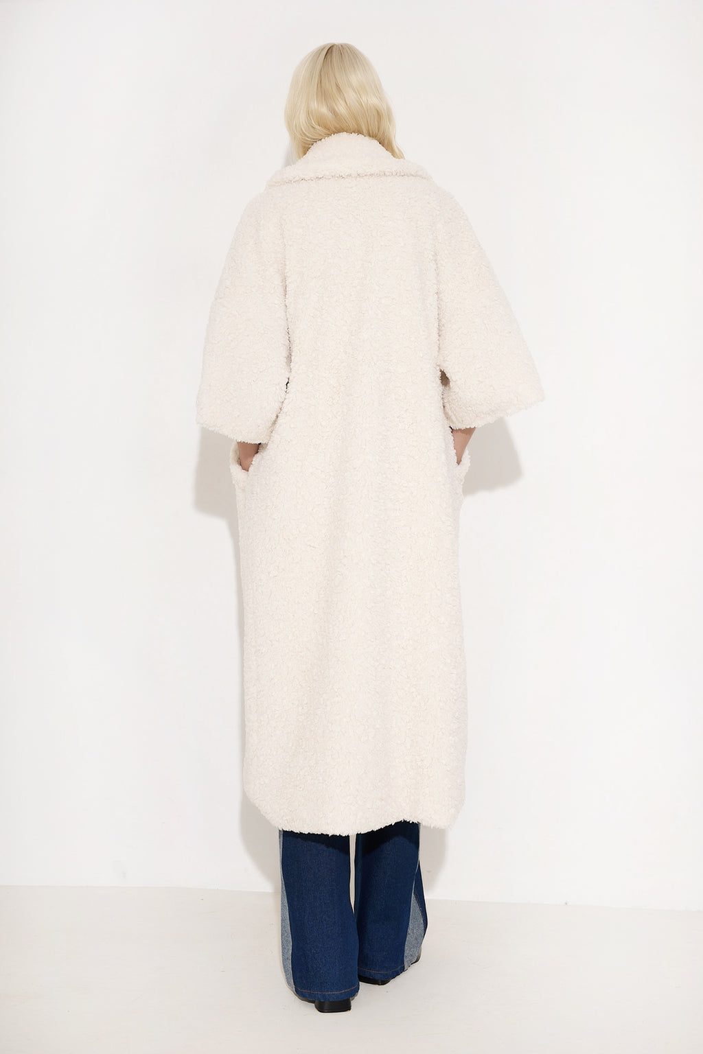 Teddy 3/4 Sleeve Coat - Andreakou Concept Store