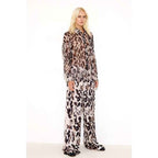 Chiffon Leopard Print Shirt