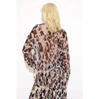 Chiffon Leopard Print Shirt