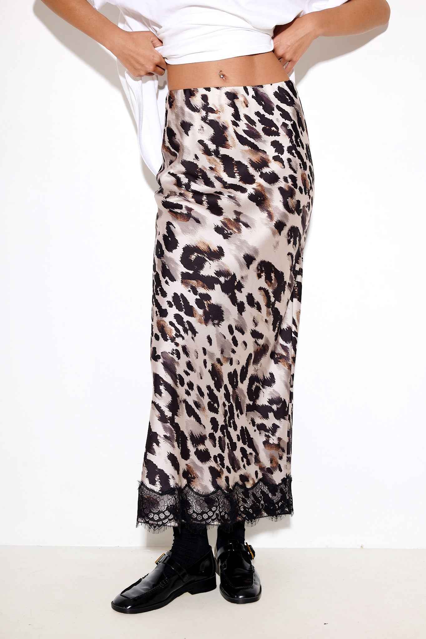 Satin Lace Skirt - Andreakou Concept Store
