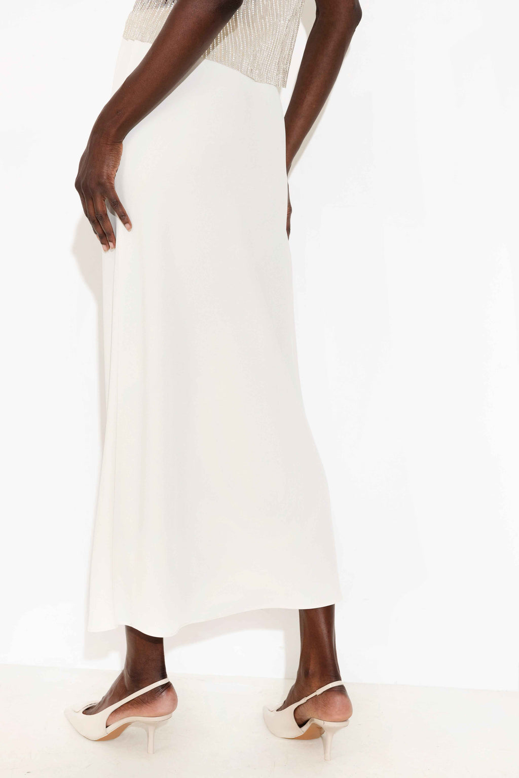 Myla Crepe Skirt Off White