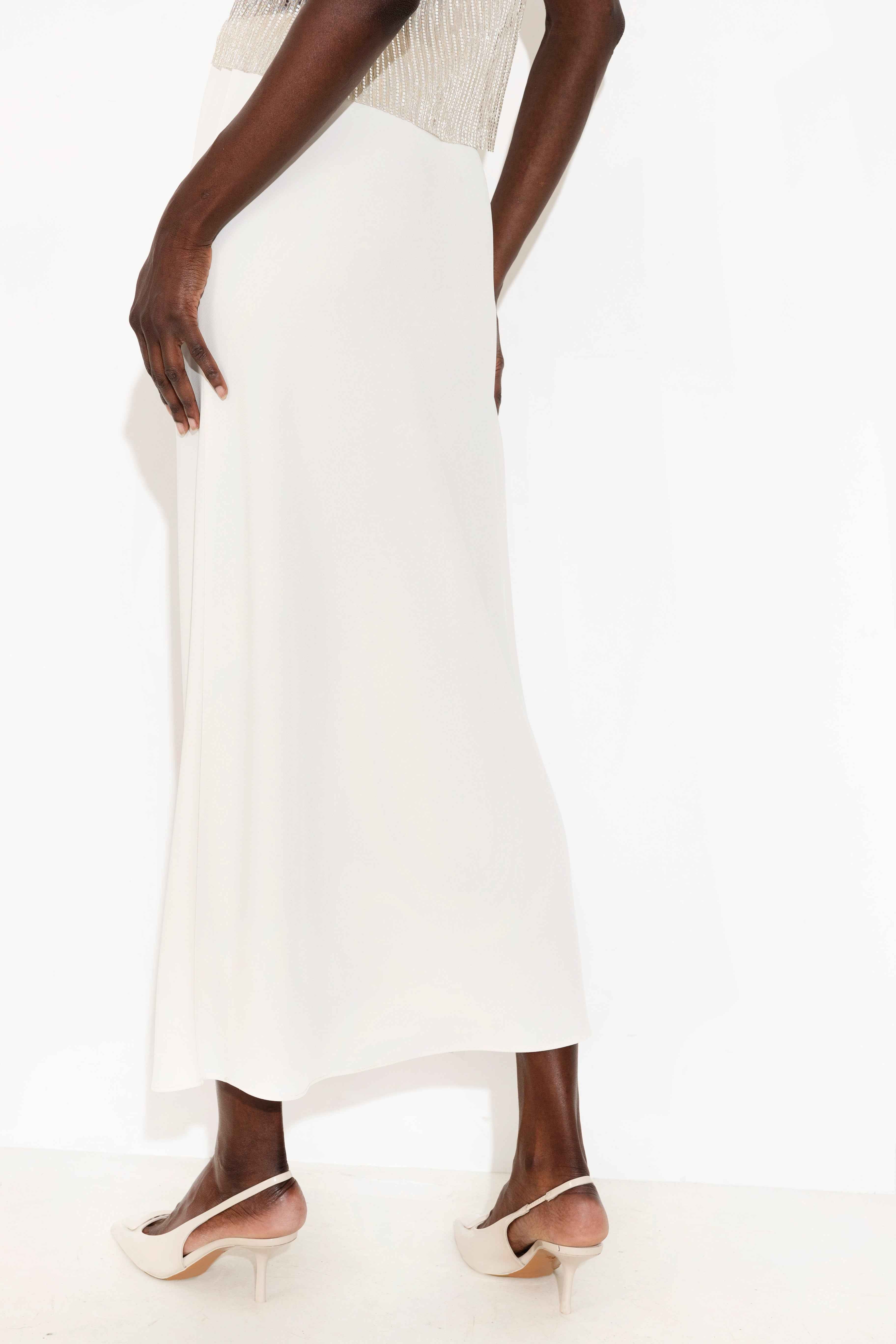 Myla Crepe Skirt Off White