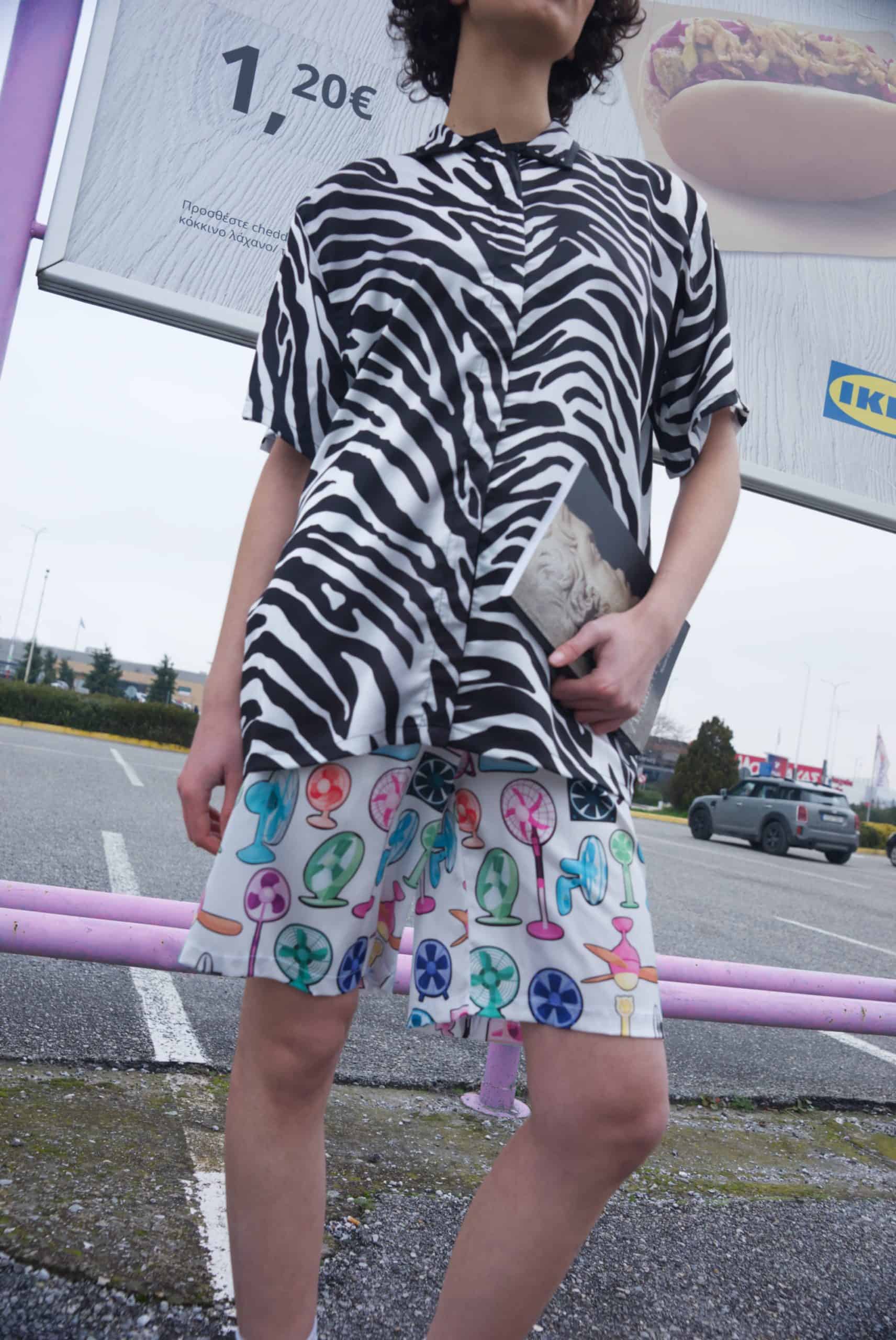 Πουκαμίσα σατέν print zebra - Andreakou Concept Store