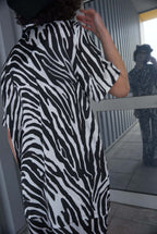 Πουκαμίσα σατέν print zebra - Andreakou Concept Store