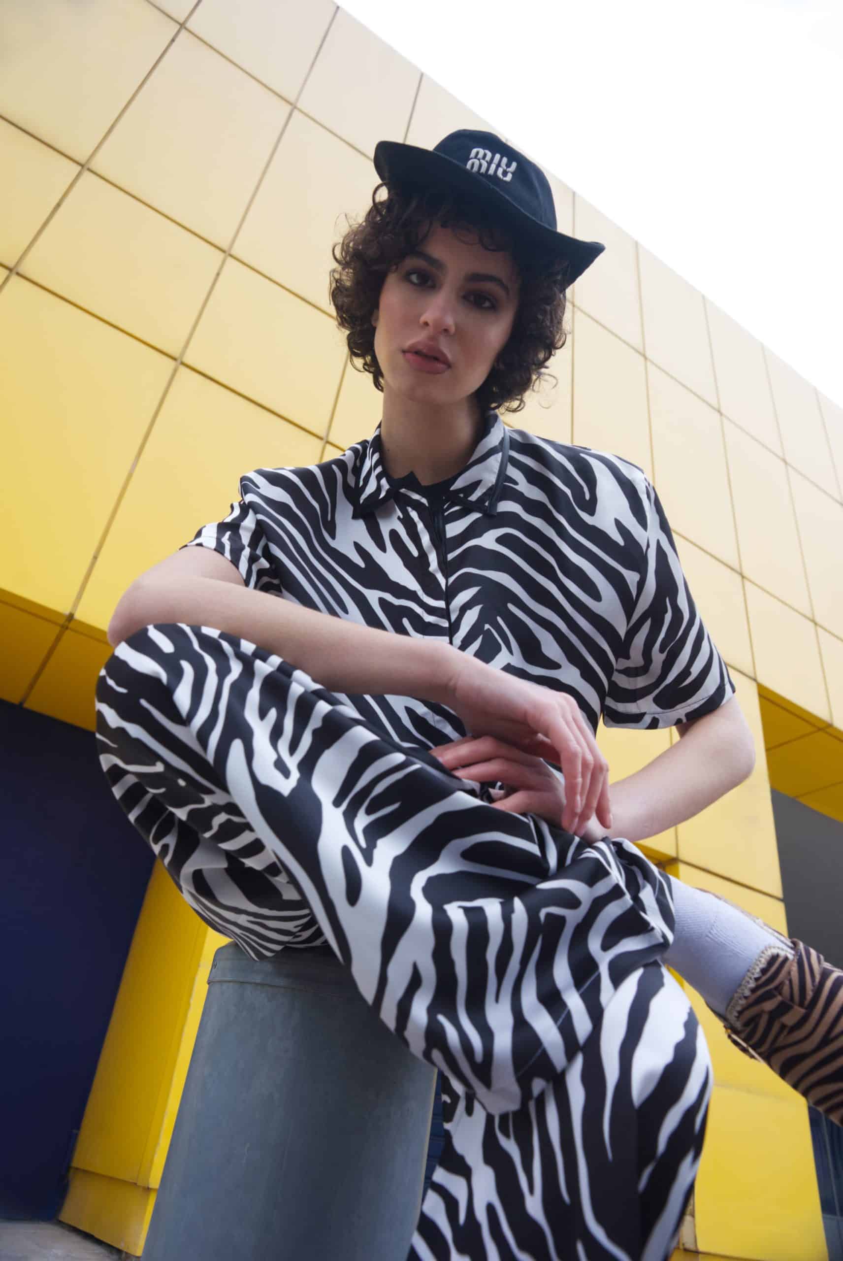 Πουκαμίσα σατέν print zebra - Andreakou Concept Store