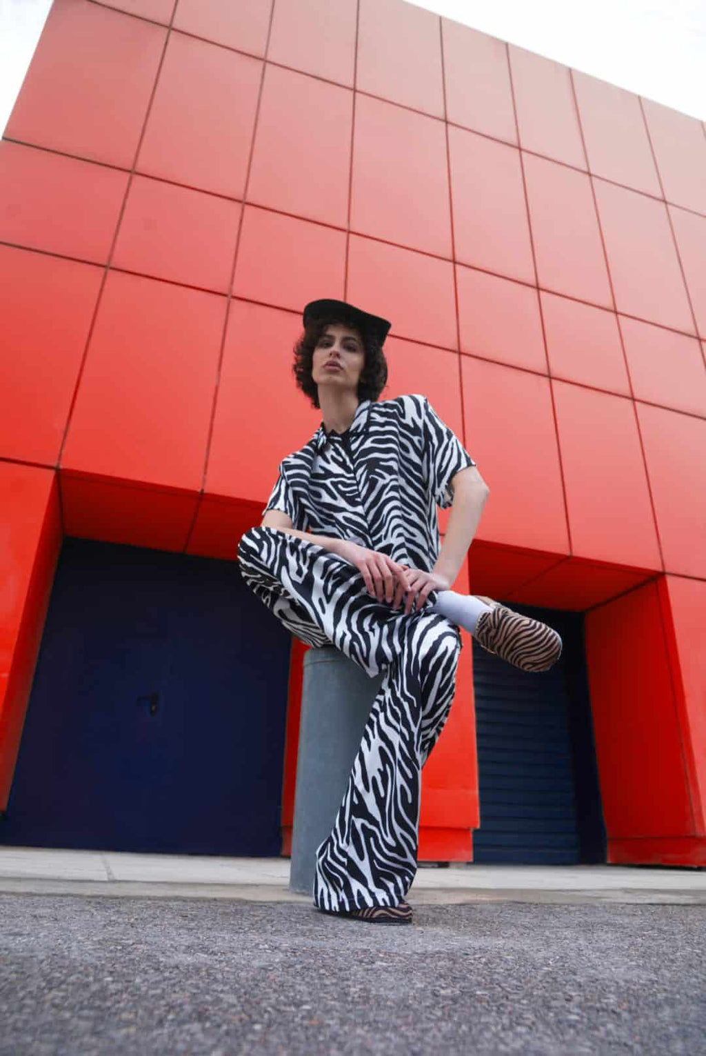 Πουκαμίσα σατέν print zebra - Andreakou Concept Store