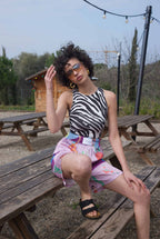 Βερμούδα σατέν print ladies - Andreakou Concept Store