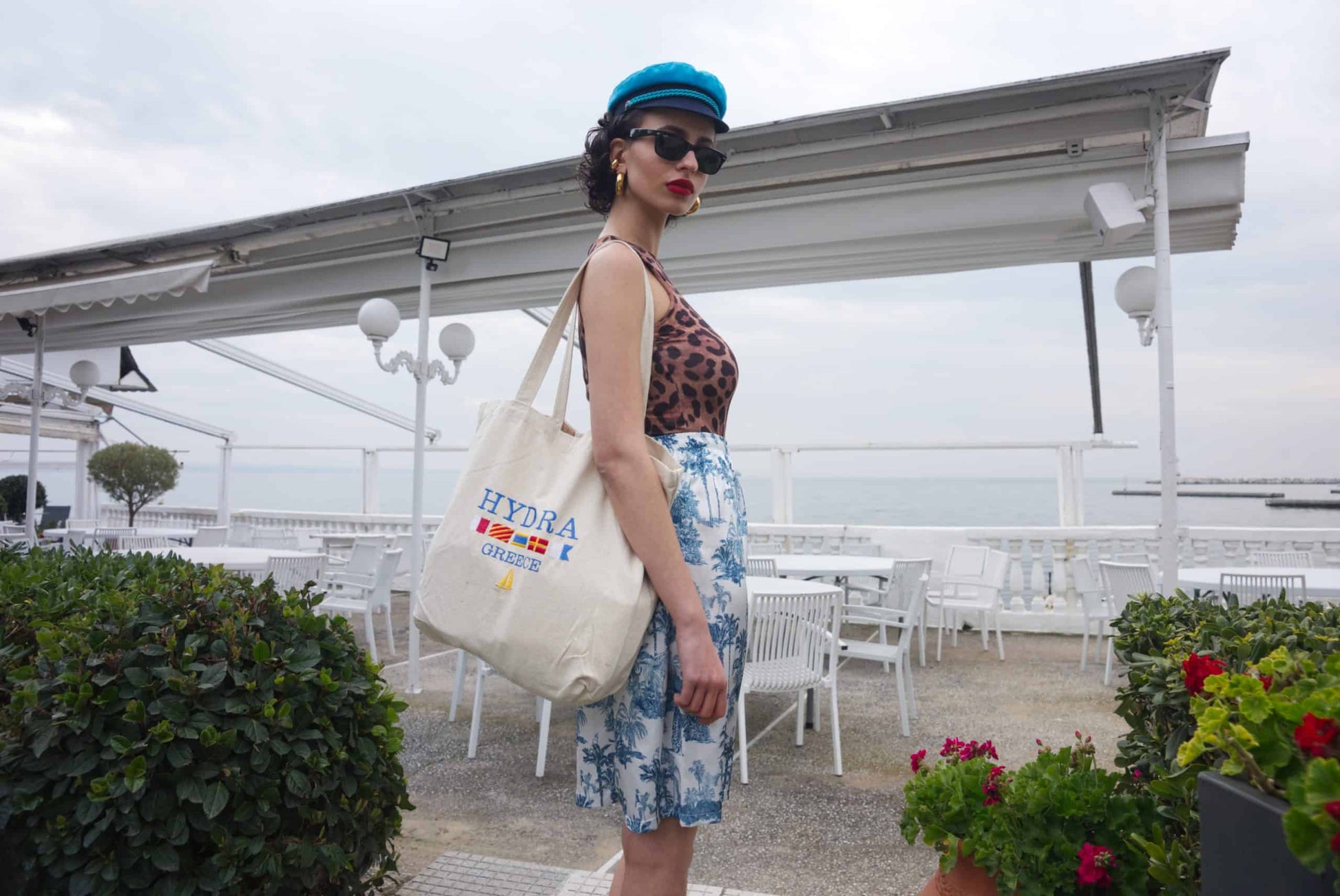 Βερμούδα σατέν print jungle - Andreakou Concept Store