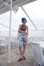 Βερμούδα σατέν print jungle - Andreakou Concept Store