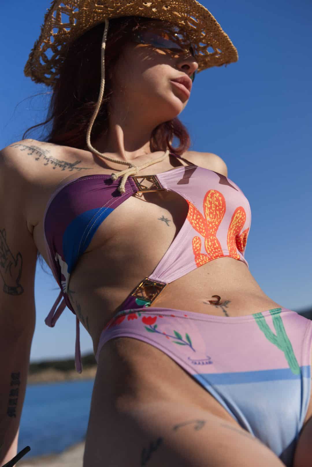 Monokini print ladies - Andreakou Concept Store