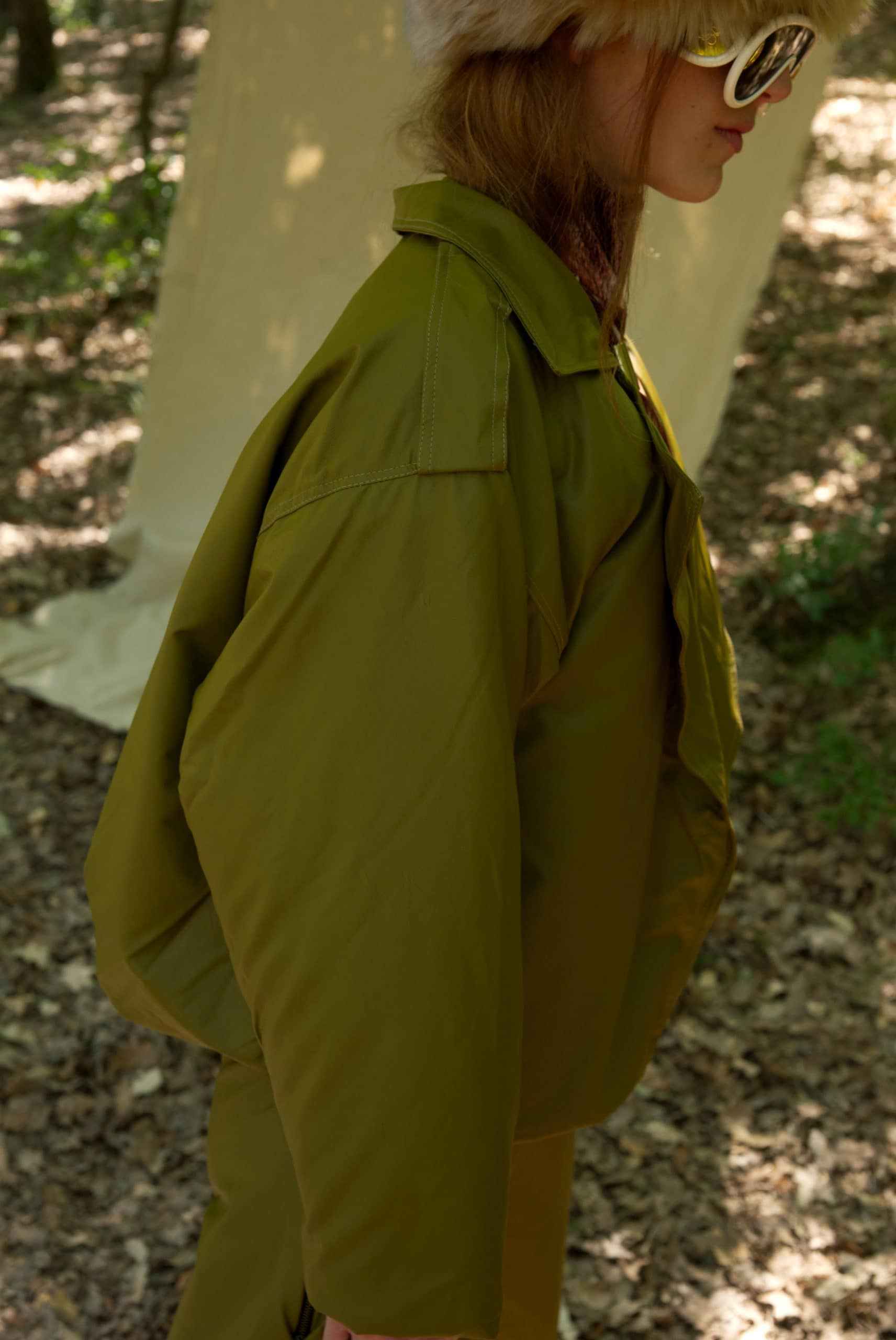 Olive Faux Leather Jacket