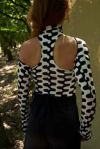 Bolero Curved Stripes Print