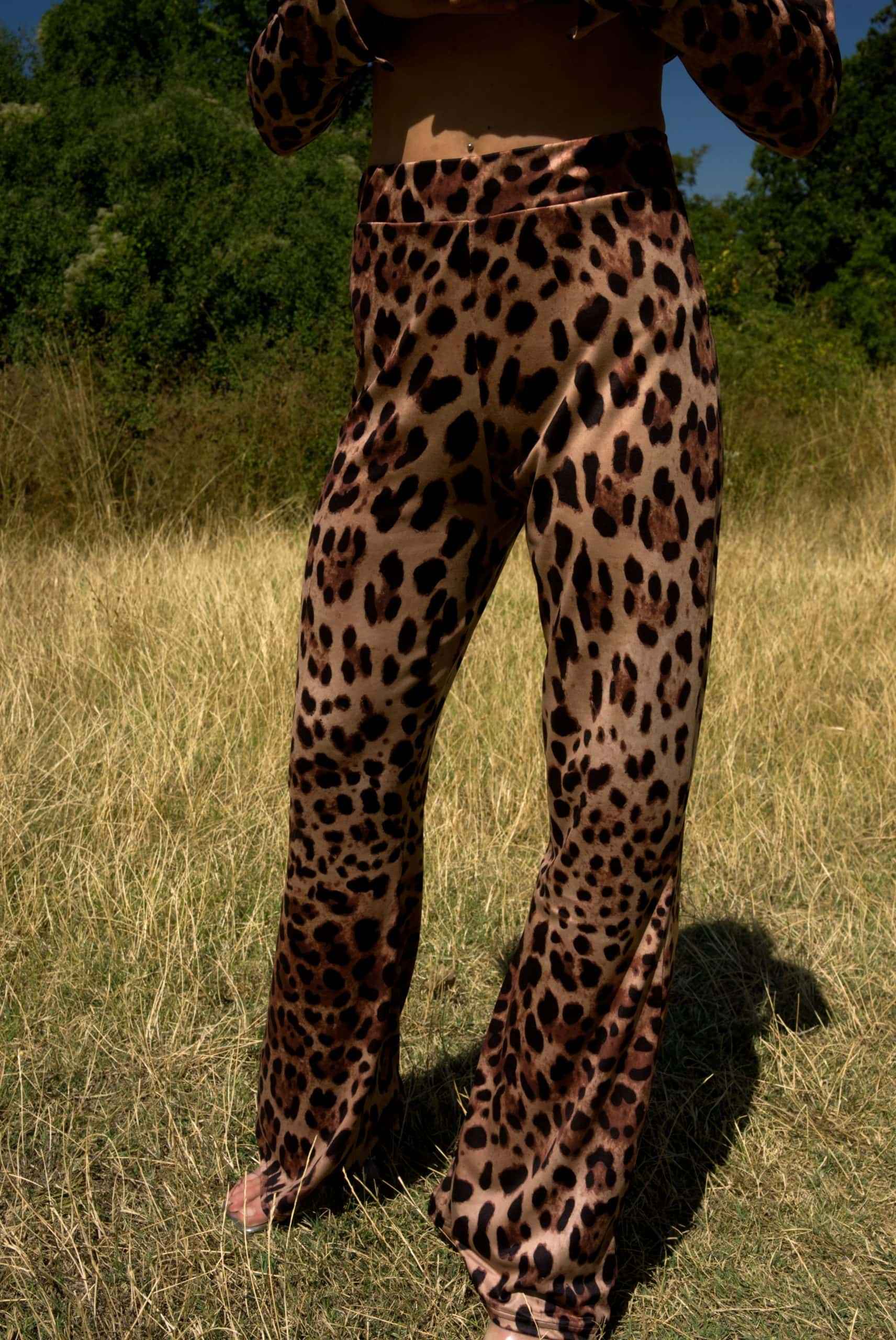 Παντελόνα Καμπάνα Leopard Print
