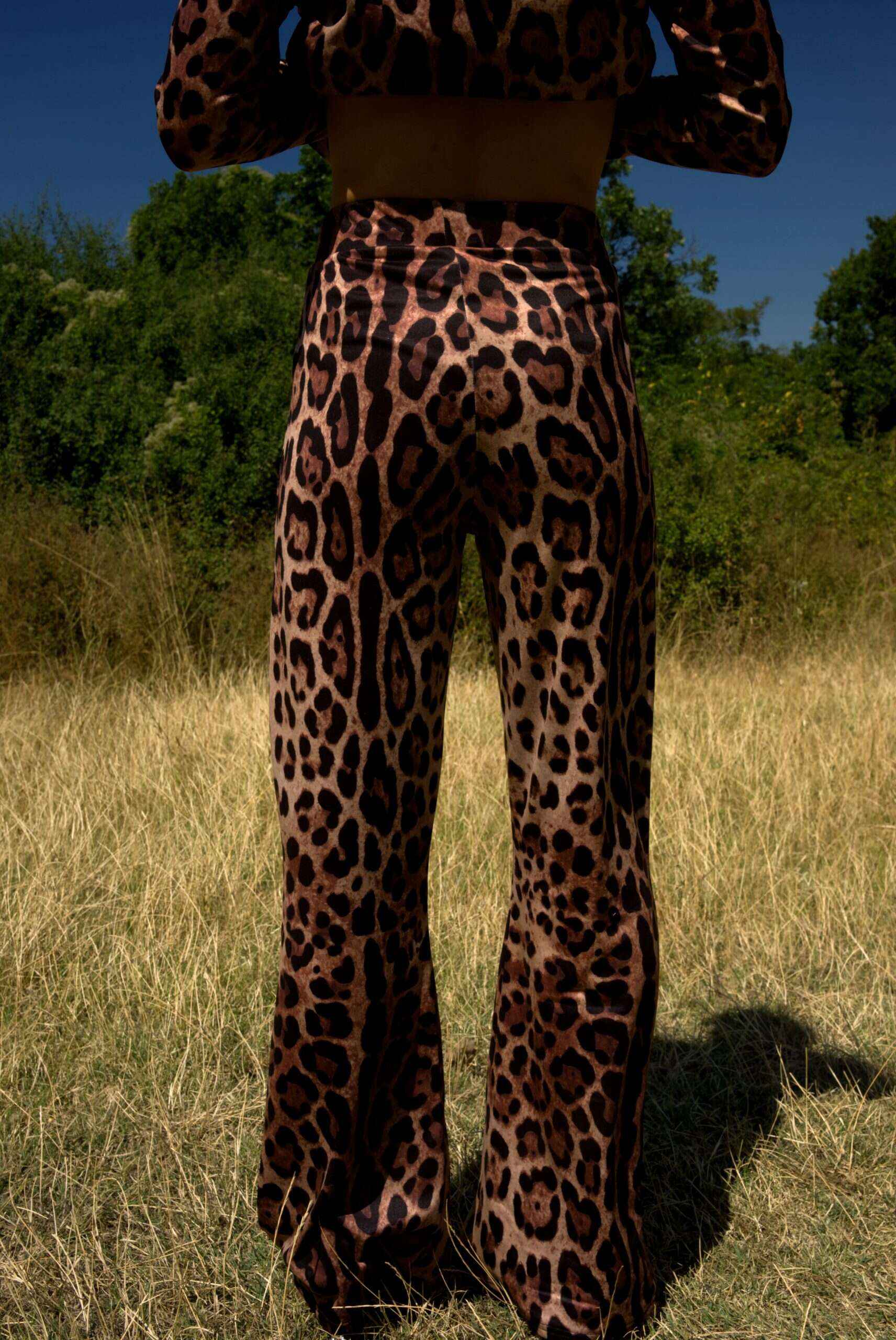 Παντελόνα Καμπάνα Leopard Print