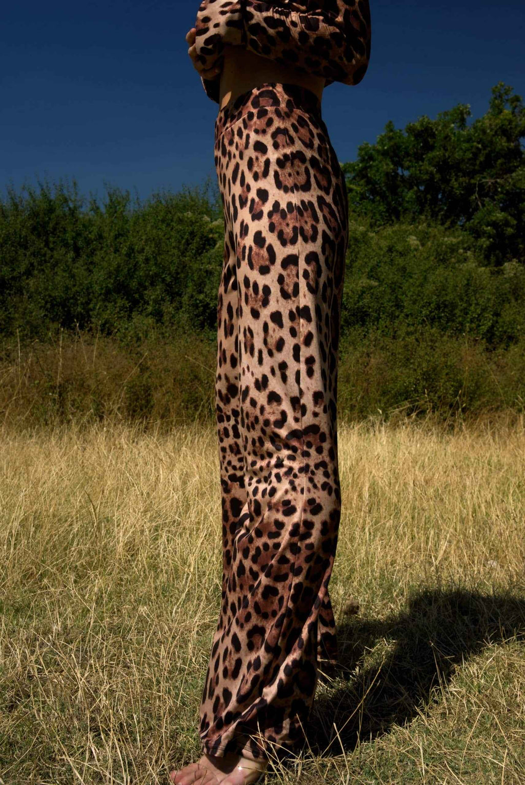 Παντελόνα Καμπάνα Leopard Print