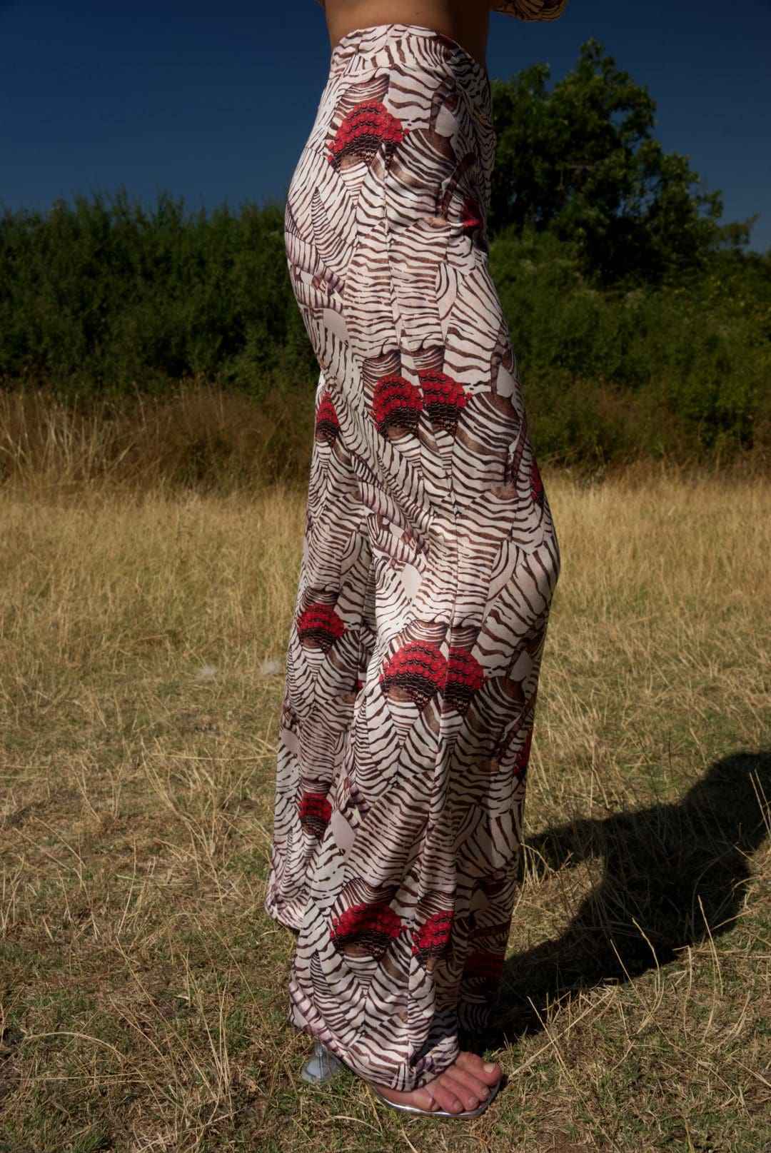 Παντελόνα Καμπάνα Floral Print