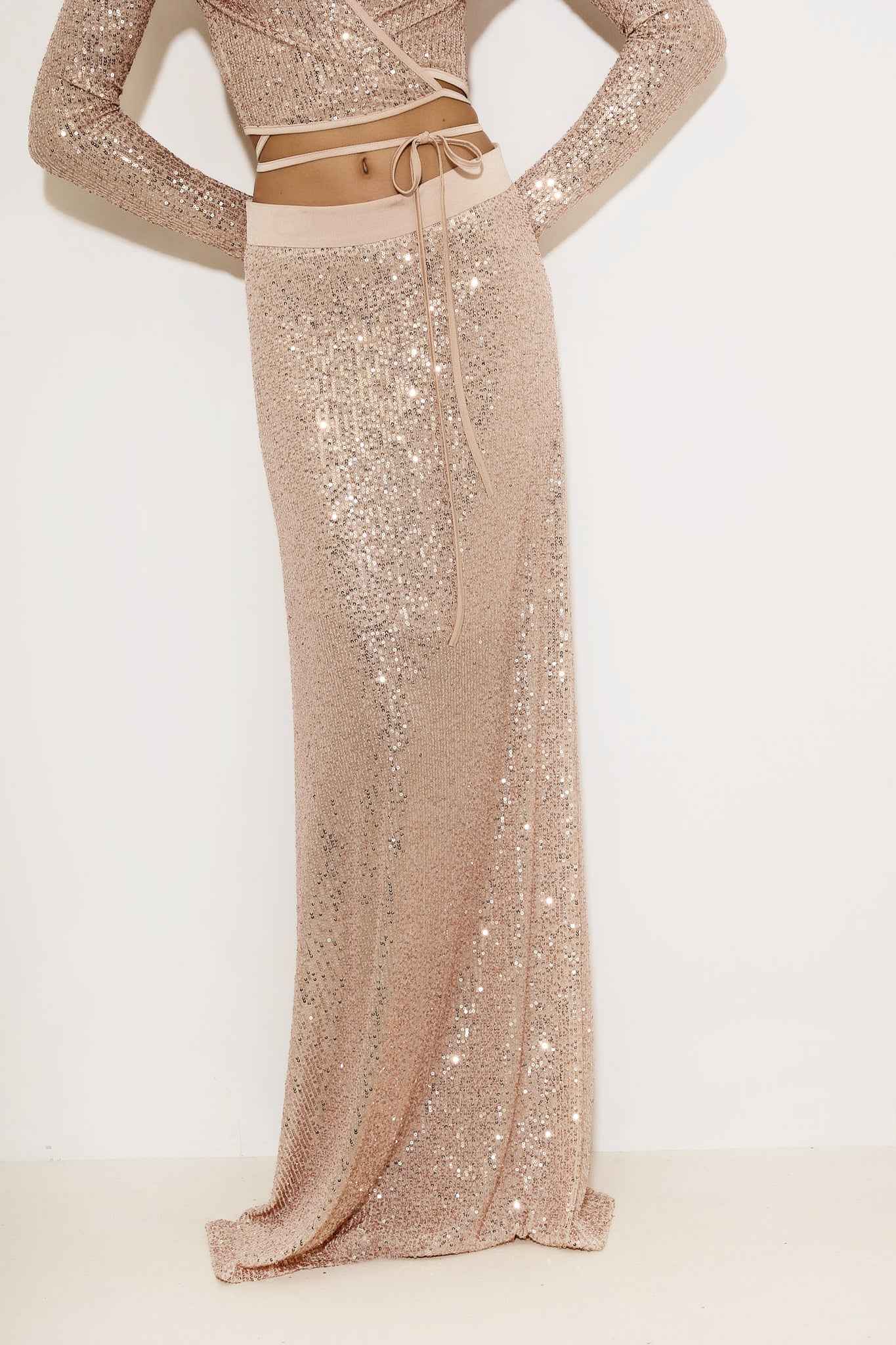 Maxi Sequin Skirt