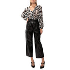 Vegan-Leather Cargo Pants Black - Andreakou Concept Store