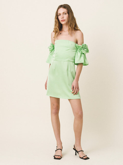 AMELIA Mini Satin Dress - Andreakou Concept Store