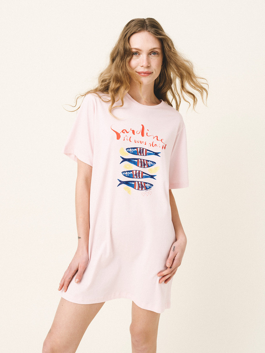 EMBER Sardines-print Dress - Andreakou Concept Store