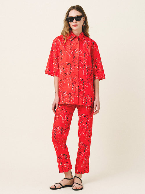 AMAL Printed Cotton Pants
