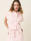 RENEE Denim Sleeveless Jacket - Andreakou Concept Store