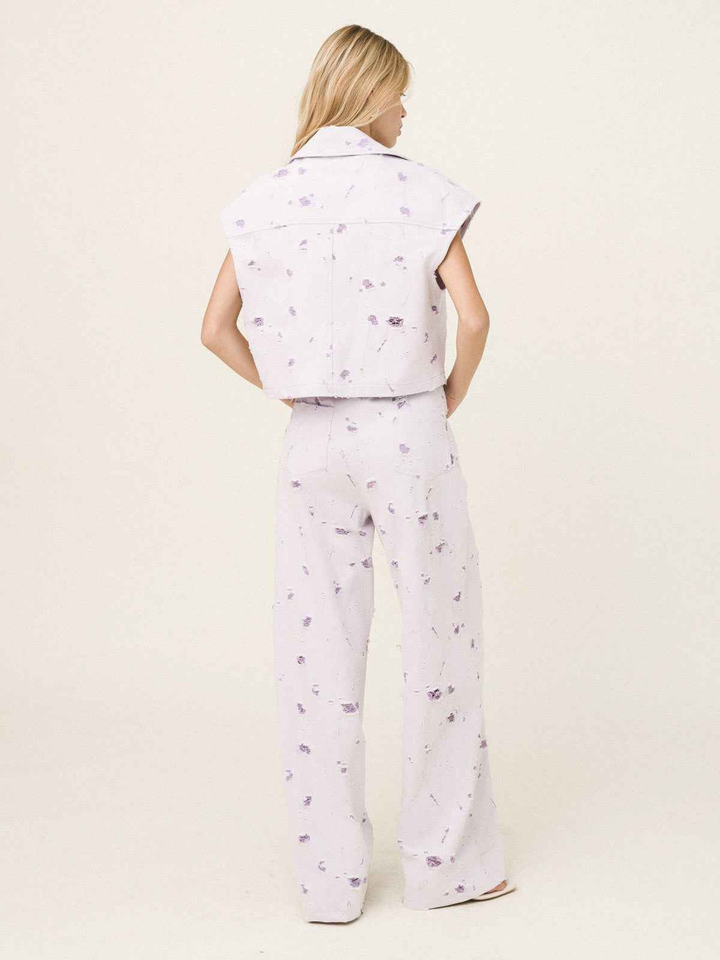 RENEE Denim Sleeveless Jacket