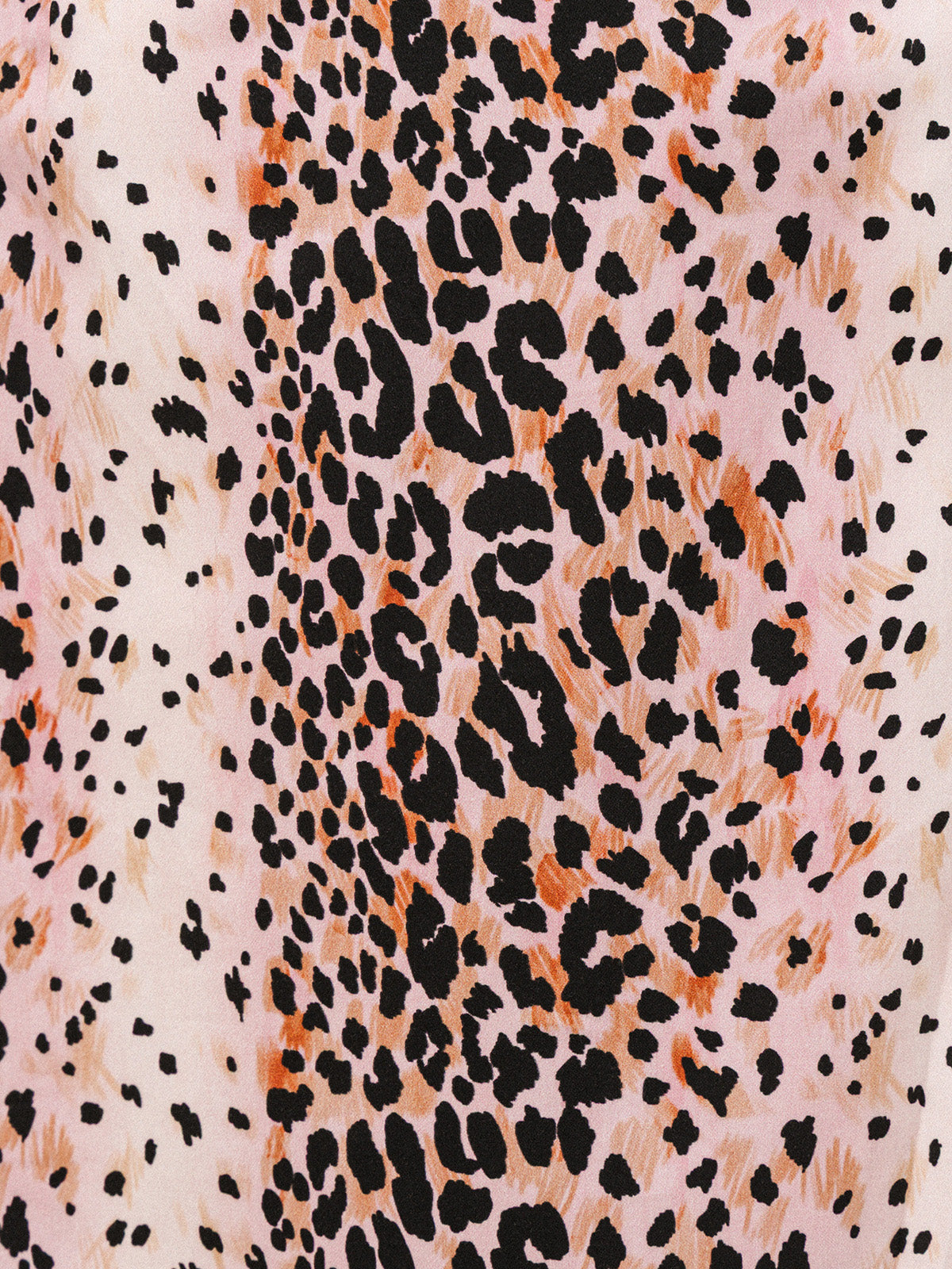 Leopard print pattern on a light pink background