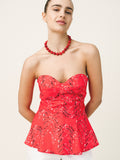 GISELLE Printed Bustier Top - Andreakou Concept Store