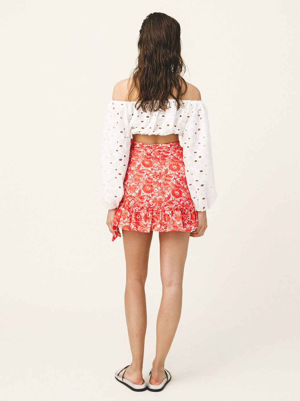 AYLA Broderie Anglaise Wrap Skirt - Andreakou Concept Store