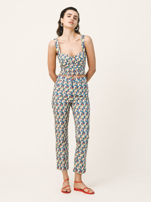AMAL Printed Cotton Pants - Andreakou Concept Store