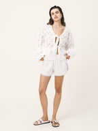 ISABEL Broderie Anglaise Shorts - Andreakou Concept Store