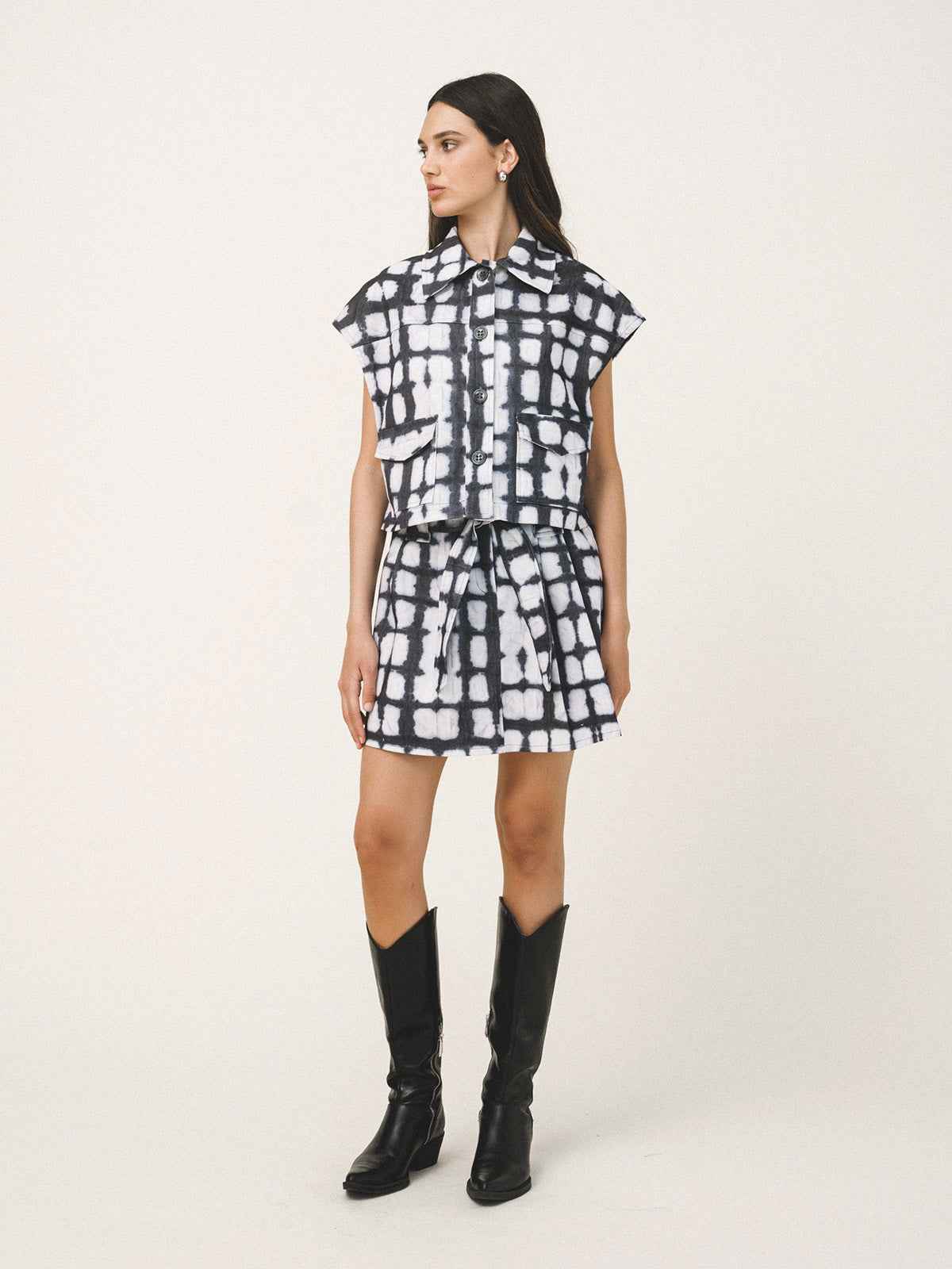 CECELIA Pleated Mini Skirt