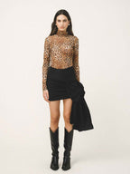 NOEMI Side-Bow Mini Skirt
