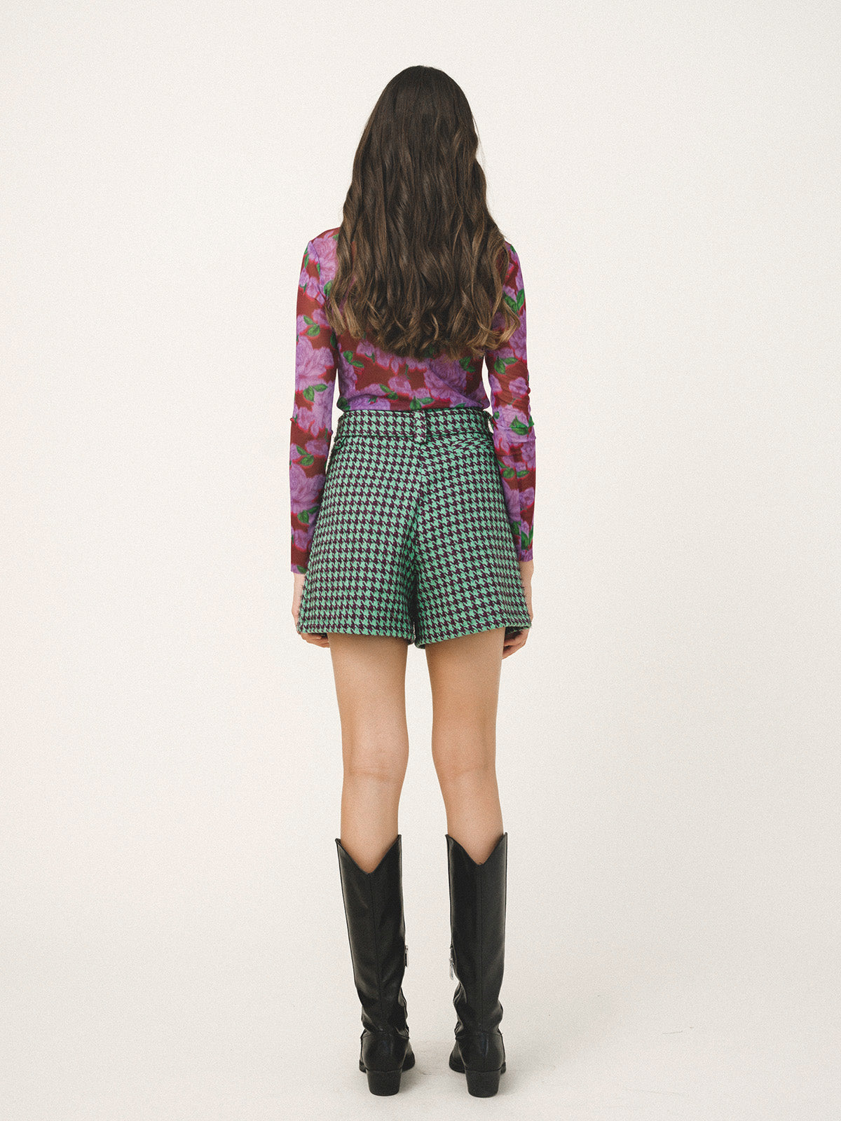 NIA Mesh Turtleneck Top