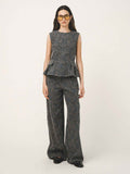 REMI Denim Wide - Leg Pants