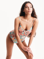 Light Exotica-Spaghetti Straps One Piece - Andreakou Concept Store