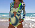 Long Sleeve Swimsuit Metis Blue - Andreakou Concept Store