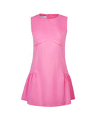 Pink dress on a white background