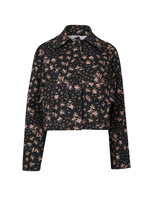Floral patterned shirt on a white background