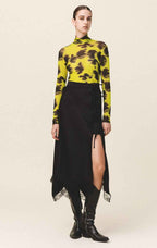 NIA Sheer Turtleneck Top