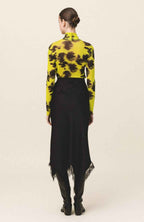 NIA Sheer Turtleneck Top