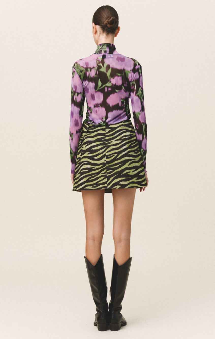 NIA Sheer Turtleneck Top